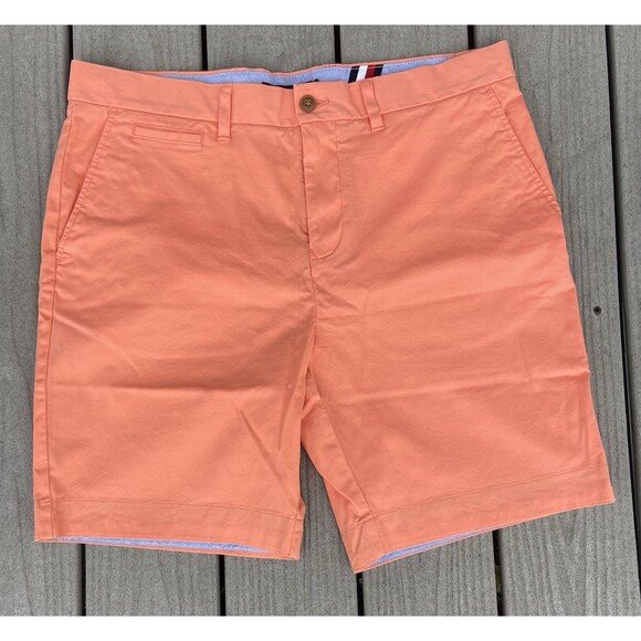 Tommy Hilfiger Men’s Coral Golf Chino Shorts Size 36 Classic Fit Cotton Stretch - Picture 1 of 11